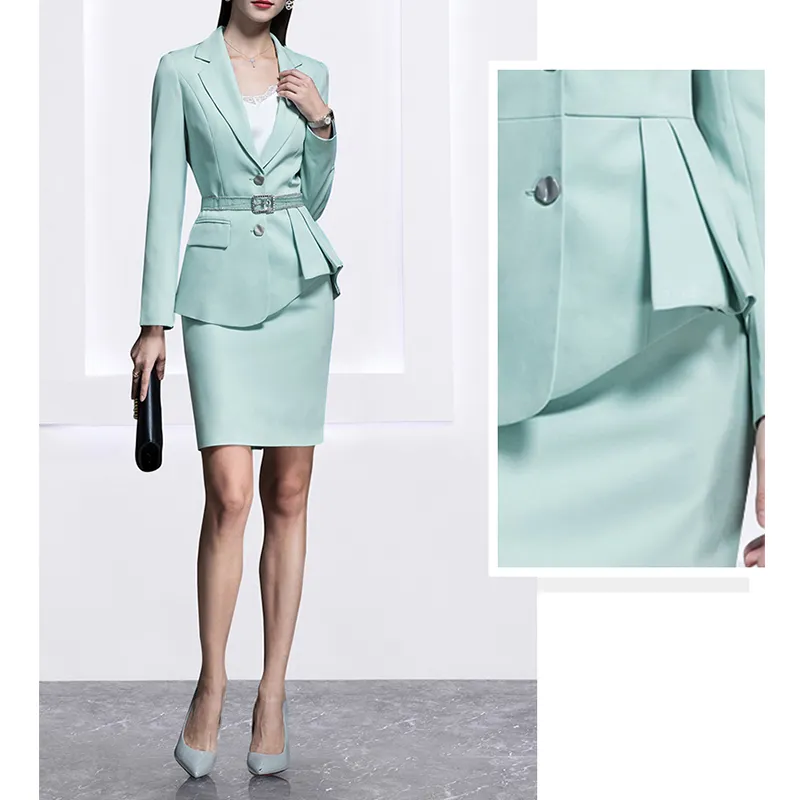 Nieuwe Mode Tweedelige Set Vrouwen Kleding Business Formele Dames Pak Met Blazer En Broek