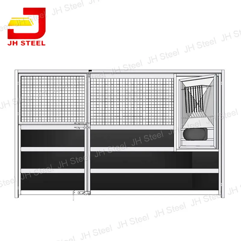 Economical Light-Weight Portable HDPE Horse Stable Box Modular Free-Standing Units for Equestrian Events Competitions