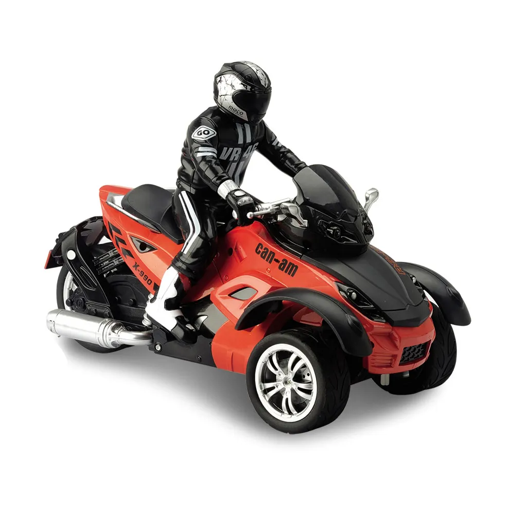 1:10 scala veicoli giocattolo Hobby radiocomando 3 ruote telecomando moto Hobby auto 4CH RC motore per bambini