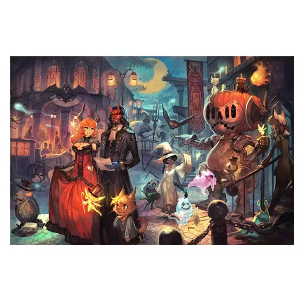 Tarjeta de halloween lenticular 3d, póster de halloween