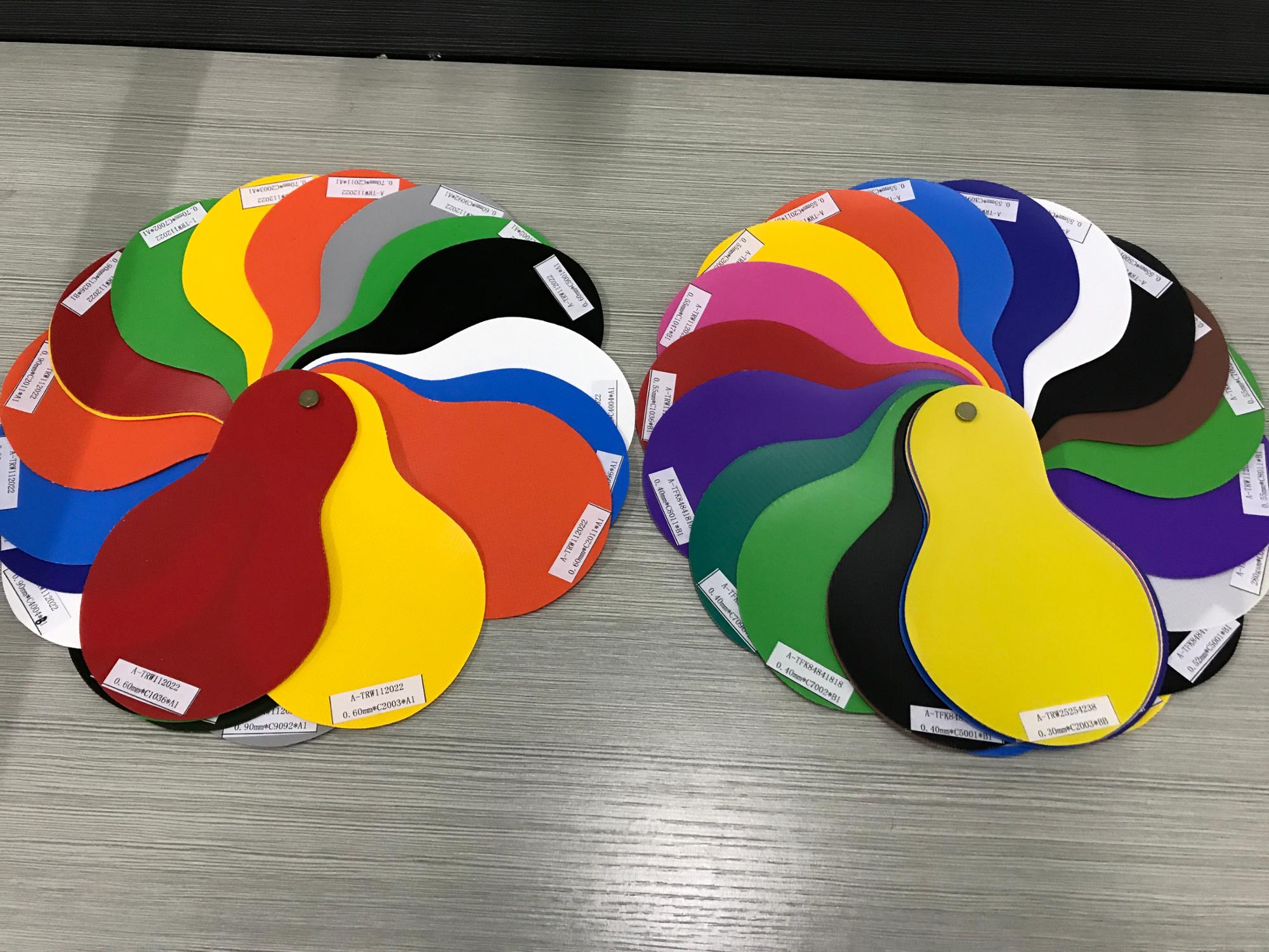 Optional colored PVC cover