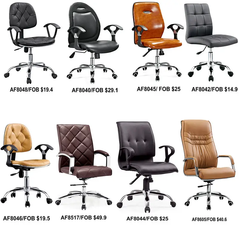 Design italiano baixa volta couro executivo pista móveis cadeira ergonômica do escritório