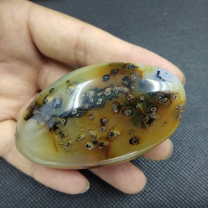 Wholesale Moss <strong>Agate</strong> Polished Gemstone Natural <strong>Agate</strong> Palm Stone - Product Image 2