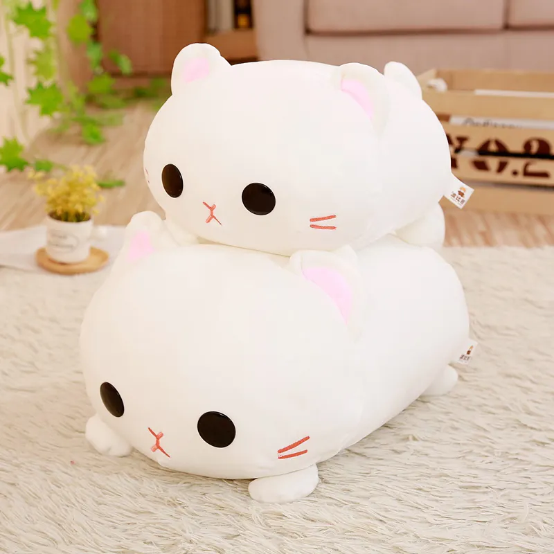 Japanese Style Kawaii New Cartoon Cute Animal Pillow Doll for Children 35cm Cat Plush Pillow