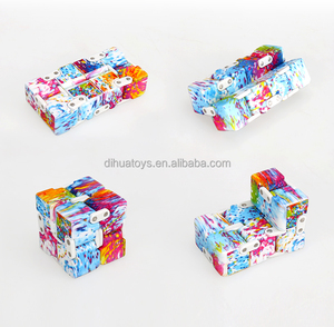 Fidget 立方体风格与无限立方体减压玩具-无限旋转旋转立方体 Edc 坐立不安 - Product Image 1