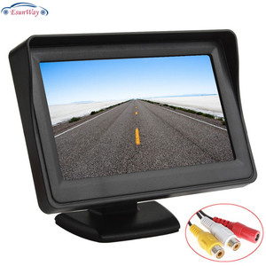 Color de 4,3 pulgadas TFT LCD inversa vista trasera Monitor para coche Cámara 4,3 pulgadas pantalla