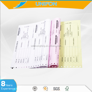Papel continuo de ordenador para impresión de ordenador