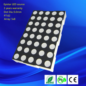 Ultra Red 8x5 Matrics 5mm Dot <strong>matrix</strong> Display 5x8 Led <strong>matrix</strong> - Product Image 3