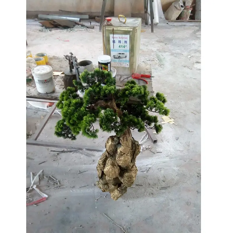 60cm yükseklik yapay bonsai çam ağacı bitki, kapalı mini yeşil çam ağacı bonzai ağacı yapay satılık