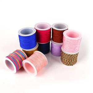 Gran cantidad de Arte de nudo joyería Multicolor Cadena de cable de línea de 0,8mm de longitud, 50m al por mayor DIY haciendo Accesorios - Product Image 5