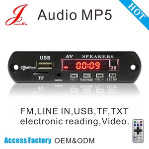 ร้อนขาย P5016A Mp3 Mp4 Mp5ผู้เล่นถอดรหัสโมดูลส่งสัญญาณ Fm,Realplayer Av Usb Sd Tf การ์ดแผงวงจรวิดีโอสำหรับจีน - Product Image 2