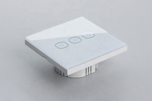 ZigBee חלון-תריסים לבית חכם עם מזג זכוכית פנל/Wifi בקרת וילון לבית חכם מערכת
