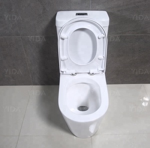 YIDA modeli 6001A kare şekli CE sertifikası ile seramik sıhhi tesisat gereçleri iki parçalı tuvalet WC bide sıhhi tesisat