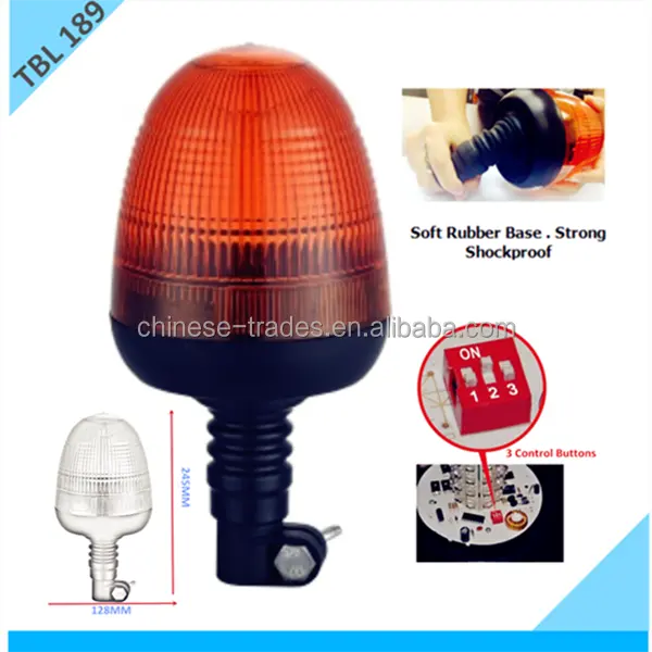 Luz de led rotativa para superfície, luz de ligação/tratores, luz de aviso rotativa para carro/com lâmpada de apoio certificada r65