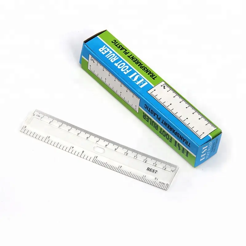 15cm 20cm 30cm transparent clear plastic scale ruler