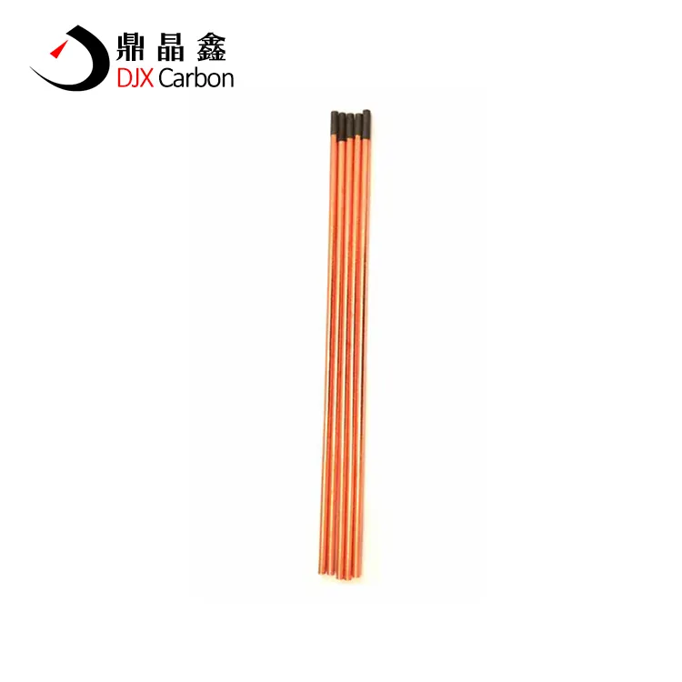 DC copper coated arc gouging electrode for cutting metal steel