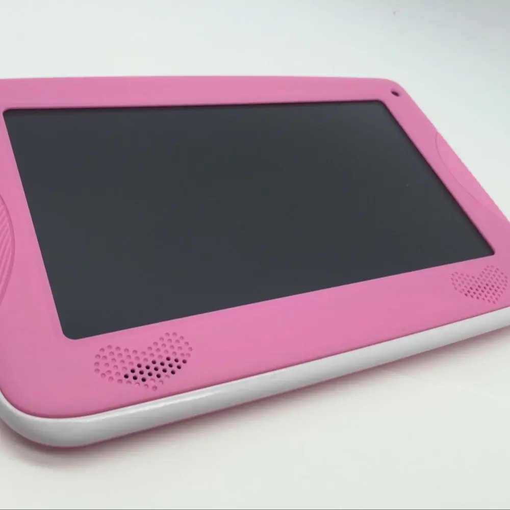 Tablette pc android 4.4 de 7 pouces pour enfants, avec étui en silicone, Quad Core A33, nouvelle collection