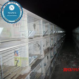 Rabbit Use und Low carbon stahl draht Material kommerziellen kaninchen käfig (Guangzhou Factory)