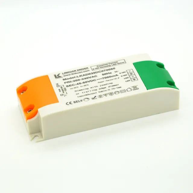 Standar Baru LED Drive 0-10V Dimming 60 V LED Driver 0-10V Dimmable 300ma LED driver dengan Terisolasi Kabel Sinyal