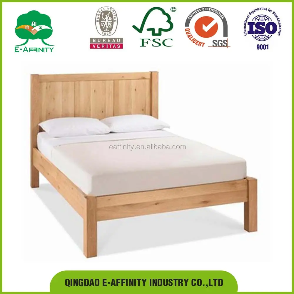 JG-SR-041 natural pine cama novo modelo design simples cama melhor preço