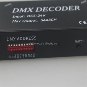 Беспроводной контроллер освещения DMX Led Rgb dmx 512, 12 В, 3 канала, 5 А/канал, 180 Вт, декодер DMX 512, Радиочастотный пульт дистанционного управления освещением