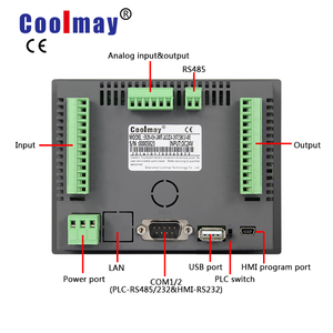 HMI integrado con plc controlador lógico programable de la mezcla de soporte de entrada analógica tipo de salida
