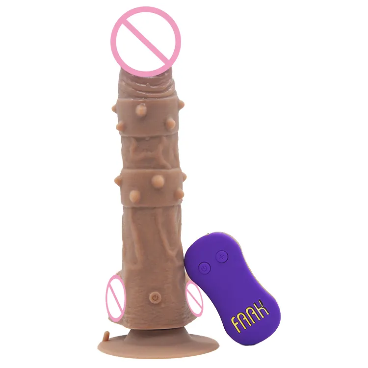 Faak vibrador realista de silicone, vibrador realista de 23.0cm e 9.05 polegadas, longo, 4.1cm de diâmetro, carne, macia e flexível, para mulheres e homens