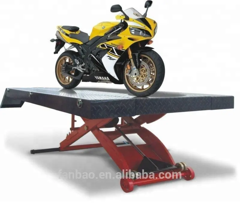 Rất rẻ khí nén xe máy scissor lift ATV bàn nâng Thượng Hải Fanbao QJYS1 với CE được phê duyệt