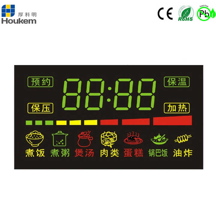 Full Color Custom 7 Segment Indicator with Signs Led Display Screen for Cooker