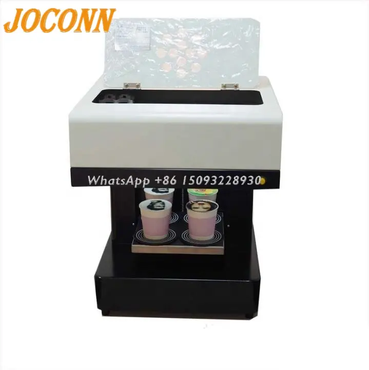 Small biscuit macarons printer for image special pattern/Selfie Coffee face printing /3d Cake Selfie Latte Art Printing machine