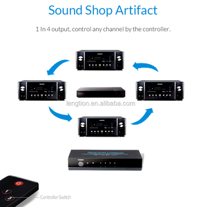 Conmutador de Audio óptico Digital, divisor SPDIF TOSLINK de 4 puertos, para 5,1 canales, Audio Digital AC3 DTS - Product Image 6