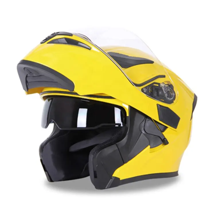 Мотоциклетный откидной шлем для снегохода, шлем с двойным козырьком, всесезонный шлем