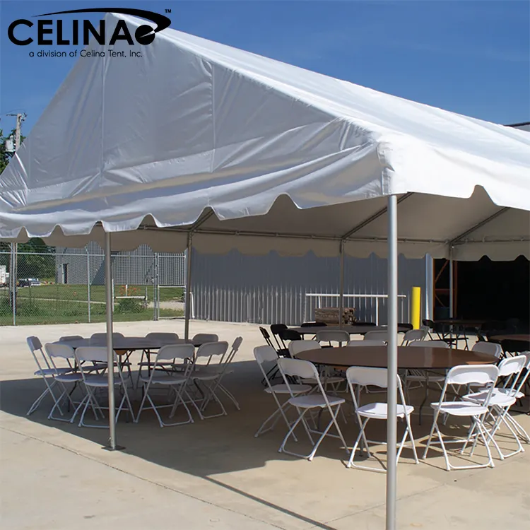 Celina barraca branca para área externa, com armação gable de jardim, tenda de festa, eventos, casamento, 20 pés x 30 pés (6 m x 9 m)