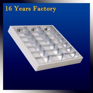 <strong>T8</strong> 4 X 36W Lamps With Aluminum Frame Surface Louver Fitting - Product Image 3
