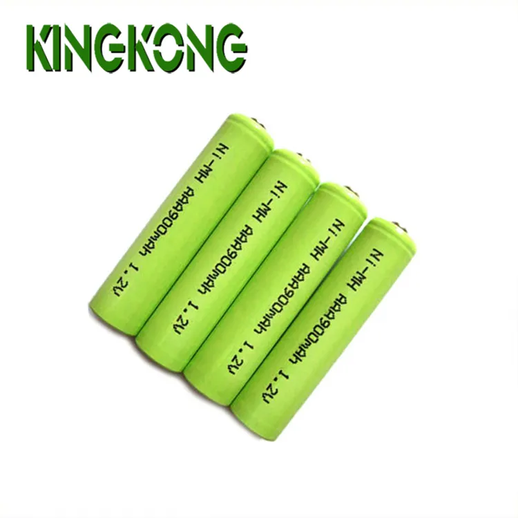 High Discharge Rate 1.2V AAA 900mAh NiMH Rechargeable Battery for Flashlight , Electric Toy, Vacuum