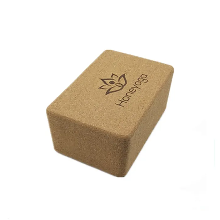 Custom Natural Cork Yoga Block and Bricks With Laser Engraved Logo