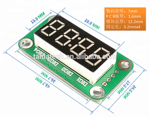 Taidacent 2-wire Interfaccia Seriale Azionamento Statico 4-bit Da 0.36 Pollici 7 Segmenti Orologio Con Tubi Tubo Digitale modulo Display TM1650 - Product Image 5