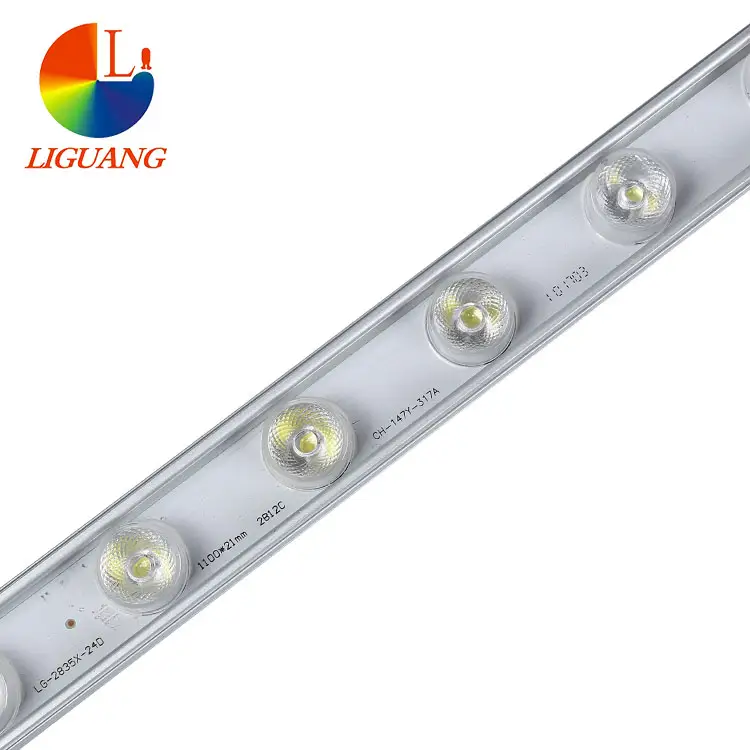 Lampu Belakang Tv Led kecerahan tinggi 12 24 Volt profil aluminium Ultra tipis SMD 2835 5050 5730 3528 lampu Strip LED kaku