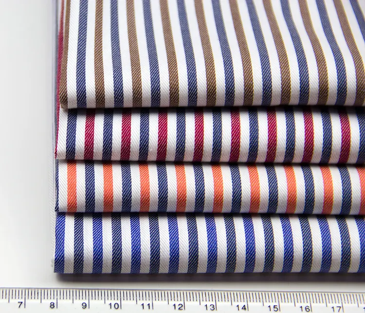Estolot 100% algodão colorido dyed listras de tecido para capa da cadeira