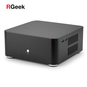 RGeek L80 カスタム DIY ODM OEM PC HTPC ケース USB3.0 アルミコンピュータタワーケース薄型ミニ ITX PC ケース - Product Image 1