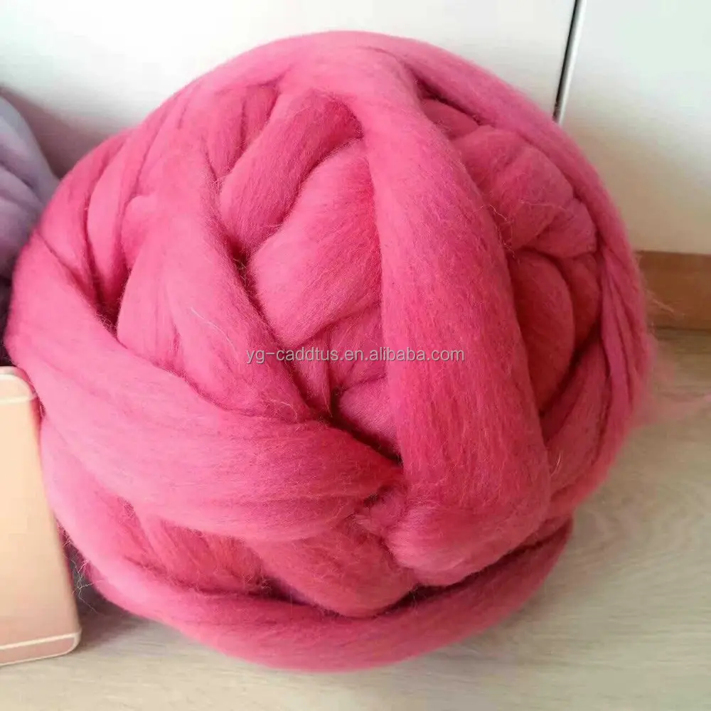 66 S, 21mic, 6 Centimetri, 100% Braccio di Spessore di Lana di Lavoro a Maglia Gigante Filato Super Chunky Merino Filato di Lana