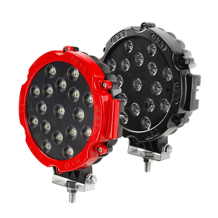 HIGH POWER 7 pollici 51W SPOT/FLOOD DRIVING LIGHT BAR LED Work light per OFF ROAD UTE 12V 24V 4x4 4WD BOAT SUV TRUCK