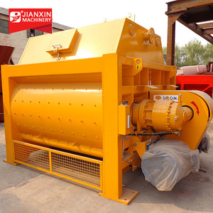 RCC อุปกรณ์การผลิต JS2000 Twin-เพลาผสมคอนกรีตที่มีประสิทธิภาพน้ำระบบทำความสะอาดสำหรับขาย