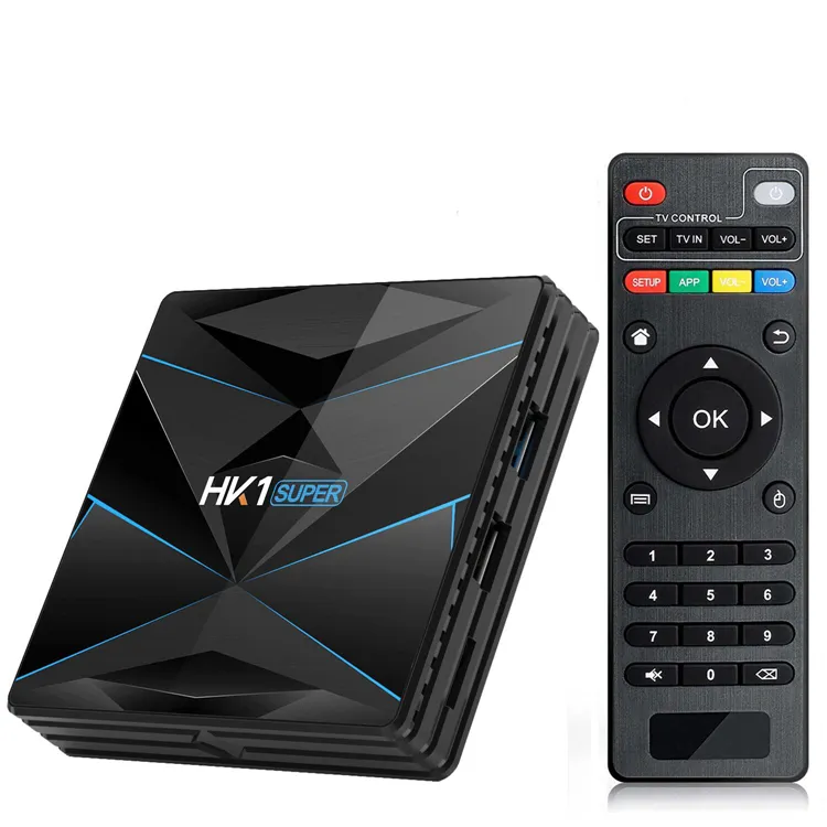 Smart android tv box 9,0, 4 Гб оперативной памяти, 32 Гб встроенной памяти, 2,4g/Wi-Fi 5 ГГц двухъядерный процессор Wi-Fi BT 4,0 Декодер каналов кабельного телевидения компьютерной приставки к телевизору RK3318 HK1 супер rk3318 сверхвысокой четкости 4k ultra hd