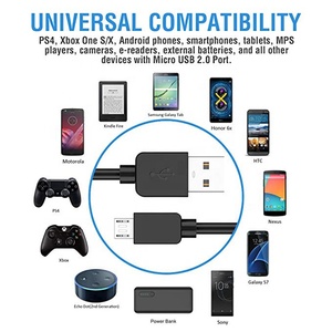 480 Mbps 1M Micro <strong>USB</strong> Charging Cable Cord for PS4 <strong>Controller</strong> PVC Jacket Data Sync Charger Cable for Camera and <strong>Computer</strong> - Product Image 5