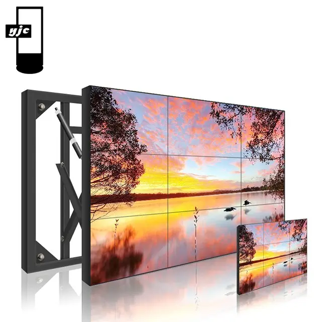 Sistema Lg-Soporte de suelo para estudio de televisión, bisel de 55 pulgadas, 3,5mm, Solución 4k de pared de vídeo Lcd