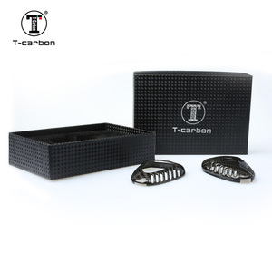 T-karbon karbon Fiber araba anahtarı durum kapak için Porsche Porsche 911 Cayman 3 anahtar kapak araba iç aksesuarları - Product Image 5