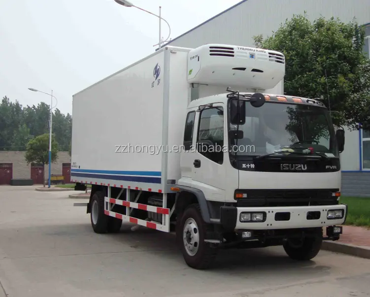 판매를 위해 사용되는 Dongfeng 170hp 8ton 냉장고 밴 트럭