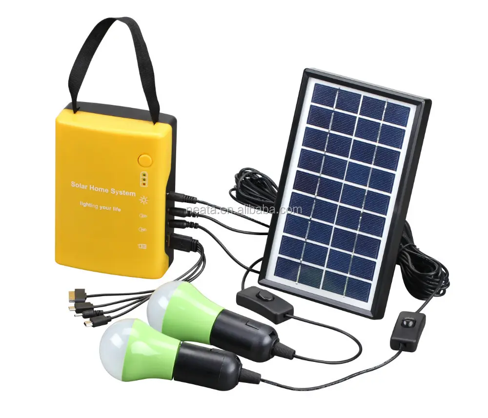 Energia solar 3w9v novo modelo com bateria luz telefone carregamento juntos