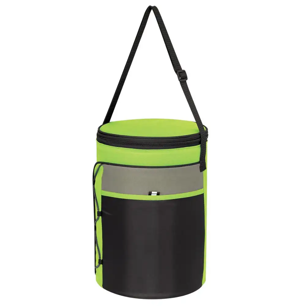 Cylindrical Insulated Cooler Bag Wine Lunch Cooler Bag For Picnic